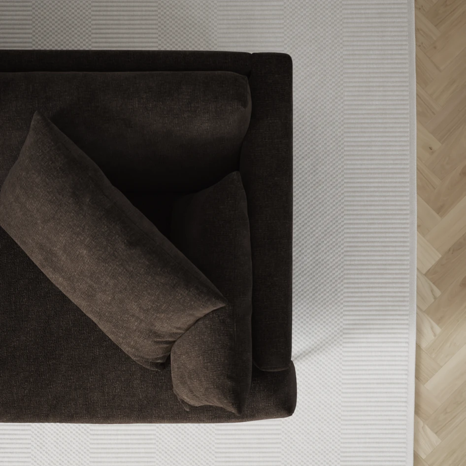 Harper - 3-sits soffa med divan vänster - Brun