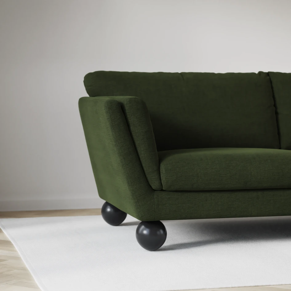 Madison Lux - Hörnsoffa 2+3-sits, hörn 1 - Grön