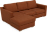 Friday - 3-sits soffa med schäslong vänster - Orange