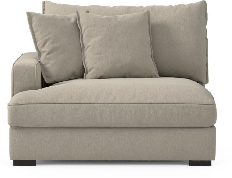 Rossi - 1,5-sits med armstöd höger - Grå