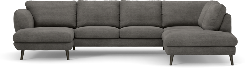 Madison Lux - 2-sits soffa med schäslong vänster och divan höger - Grå