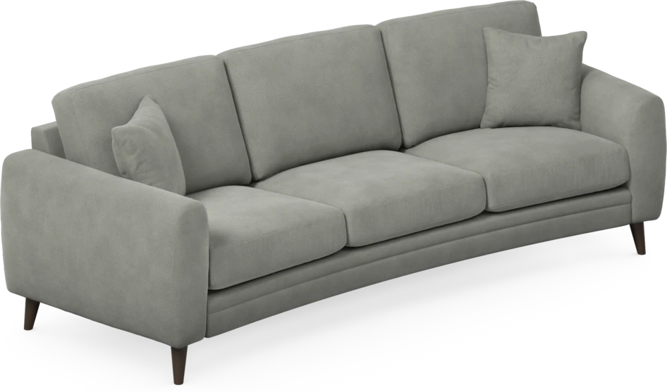 Eden - 3-sits soffa svängd - Grå