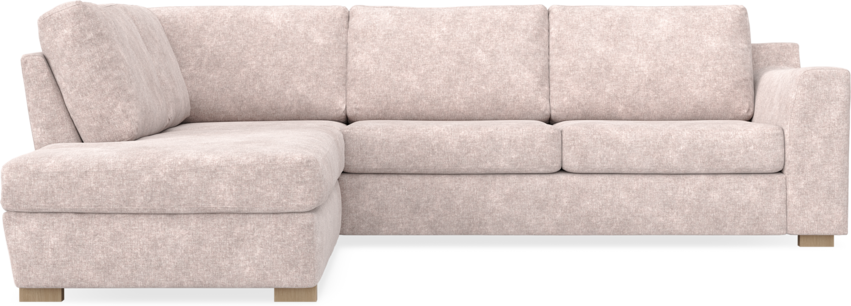 Friday - 2,5-sits soffa med divan vänster - Rosa
