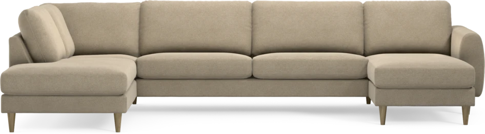 Bridge - 3-sits soffa med divan vänster och schäslong höger - Beige