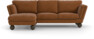 Madison Lux - 2-sits soffa med schäslong vänster - Orange