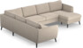 County - Hörnsoffa, 2+3-sits med schäslong höger - Beige