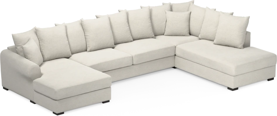 Town - 3-sits soffa med divan höger och schäslong vänster - Vit