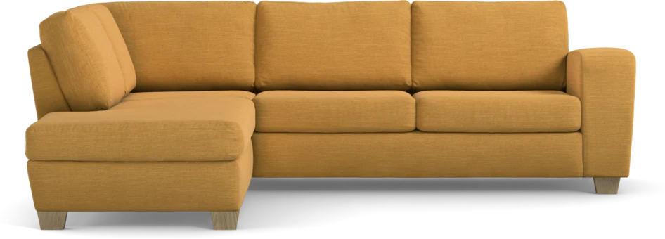 Friday - 2,5-sits soffa med divan vänster - Gul
