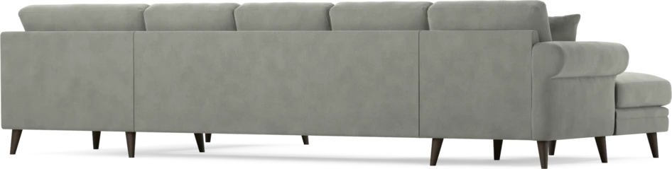 Eden - 3-sits soffa med schäslong vänster och divan höger - Grå