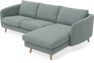 Madison Lux - 2-sits soffa med schäslong höger - Turkos
