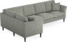 Eden - Hörnsoffa, 1+3-sits - Grå