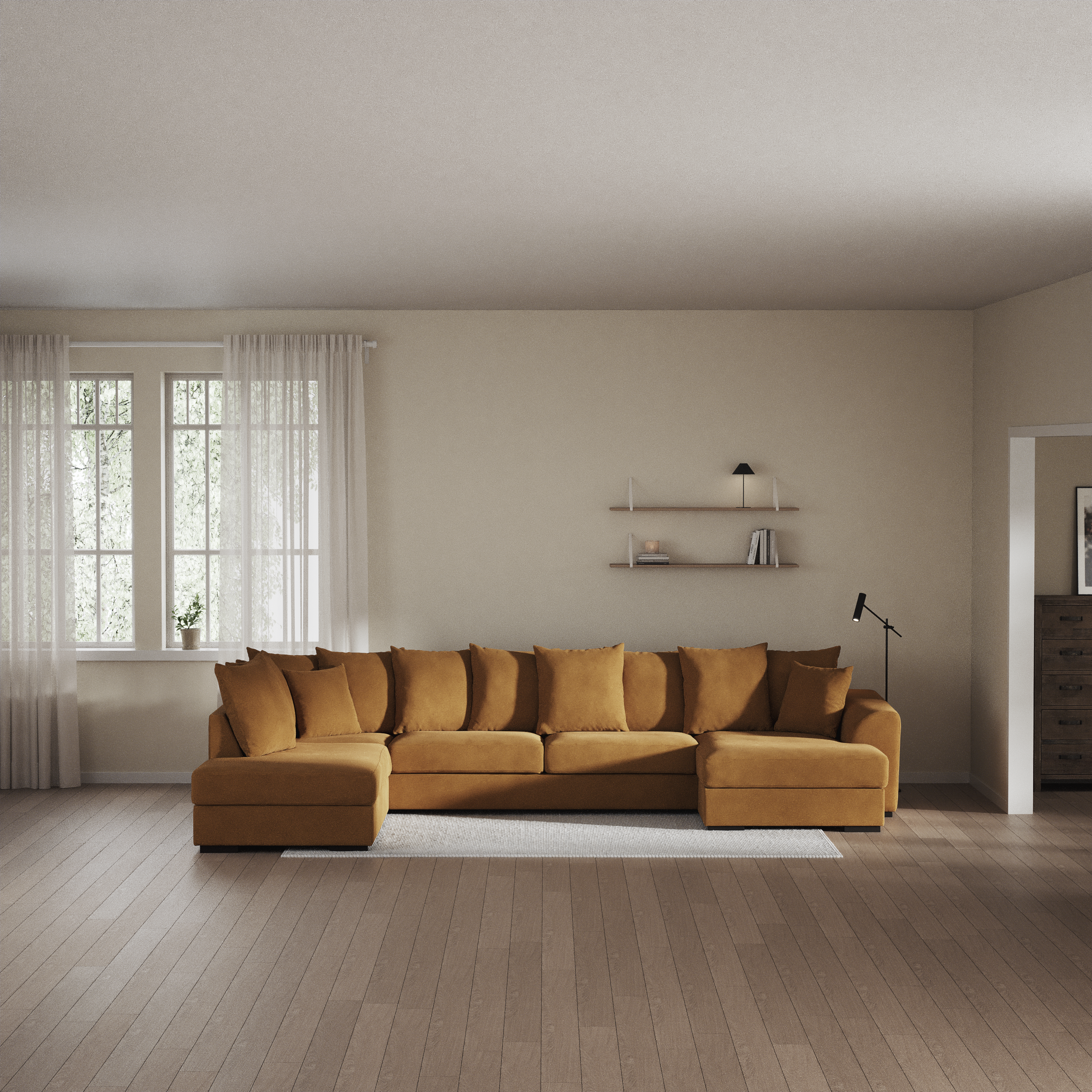 Town - 3-sits soffa med divan vänster och schäslong höger - inspiration