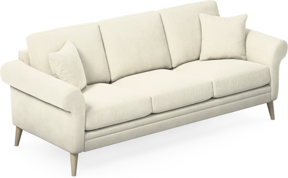 Eden - 3-sits soffa - Vit