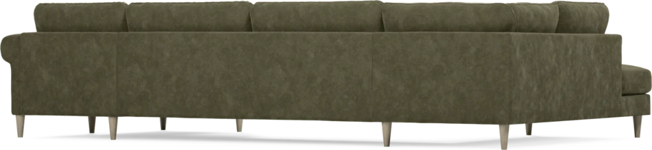 Bridge - 3-sits soffa med divan vänster och schäslong höger - Grön