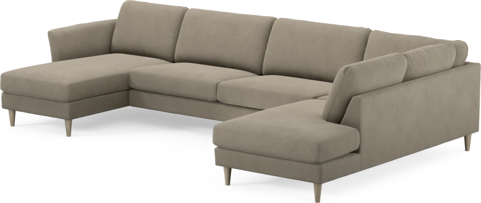 Bridge - 3-sits soffa med schäslong vänster och divan höger - Beige