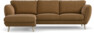 Madison Lux - 2-sits soffa med schäslong vänster - Brun
