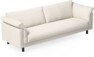 Cherrie - 4-sits soffa, hel dyna, fast klädsel - Vit