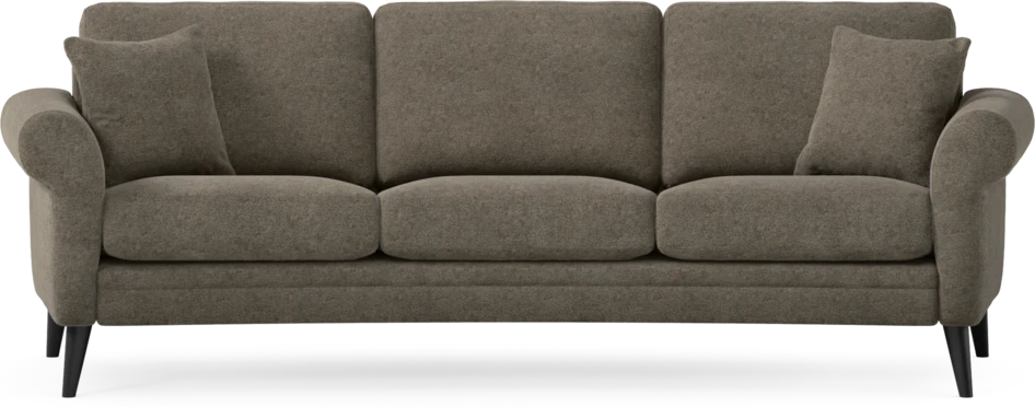 Eden - 3-sits soffa svängd - Brun