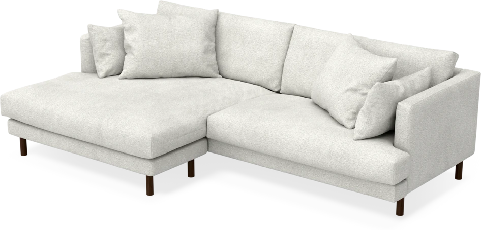 Harper - 4-sits med schäslong XL vänster - Vit