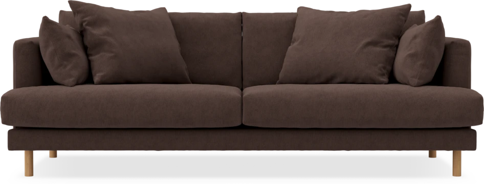 Harper - 3-sits soffa - Brun