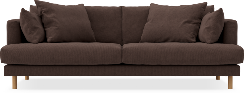 Harper - 3-sits soffa - Brun