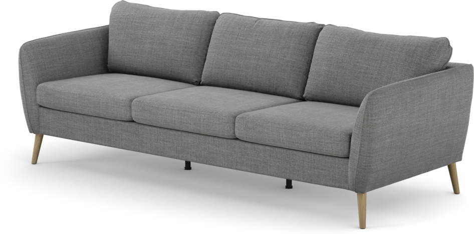 County - 3-sits soffa - Grå
