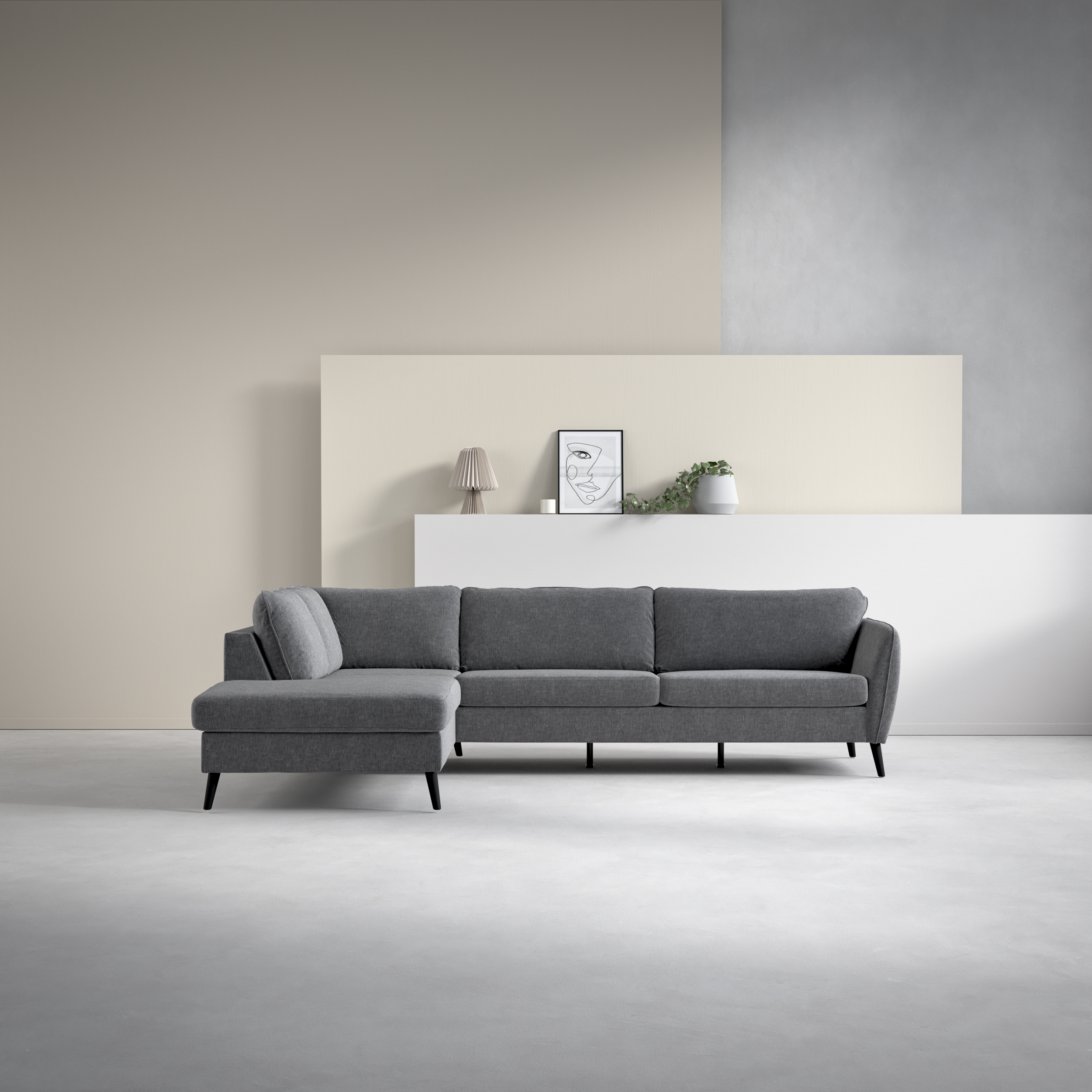 County, 2,5-sits soffa med divan vänster