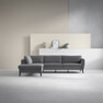 County - 2,5-sits soffa med divan vänster - Grå