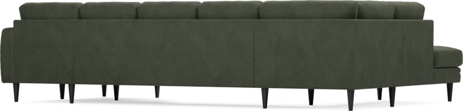 Eden - 3-sits soffa med divan vänster och schäslong höger - Grön
