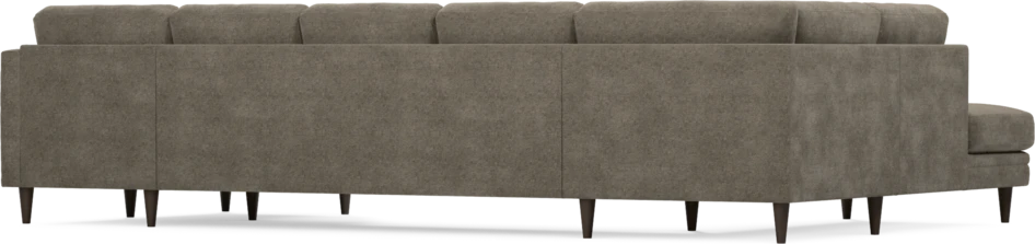 Eden - 3-sits soffa med divan vänster och schäslong höger - Brun