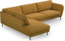 Madison - 3-sits soffa med divan vänster - Gul