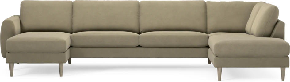 Bridge - 3-sits soffa med schäslong vänster och divan höger - Beige