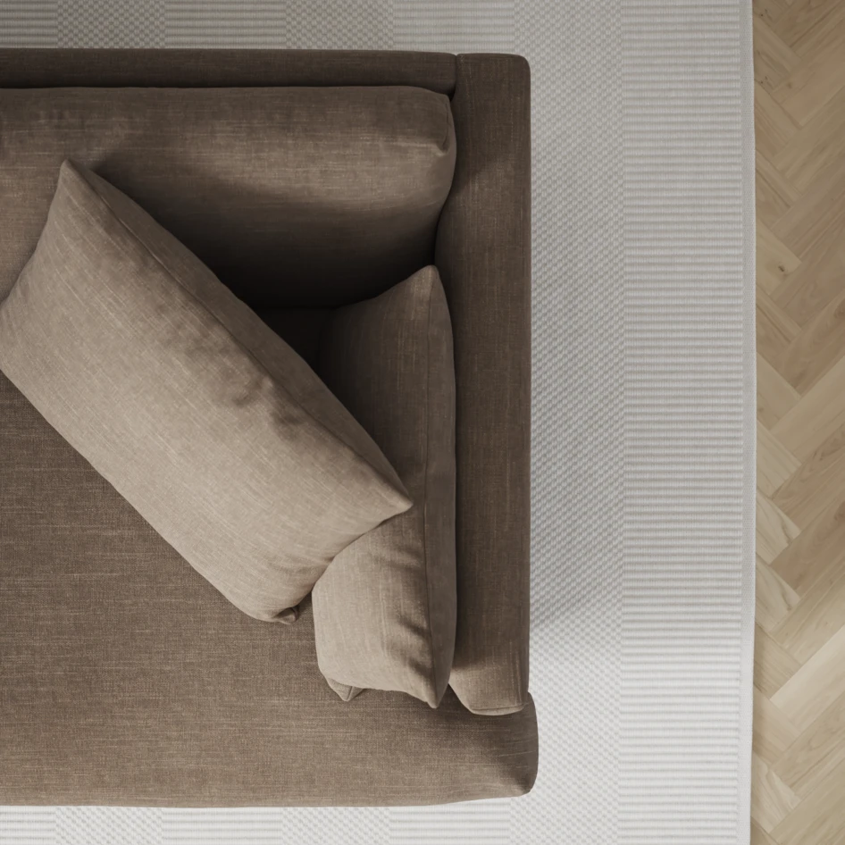 Harper - 3-sits soffa - Brun