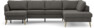 County - 3-sits soffa med schäslong vänster och divan höger - Brun