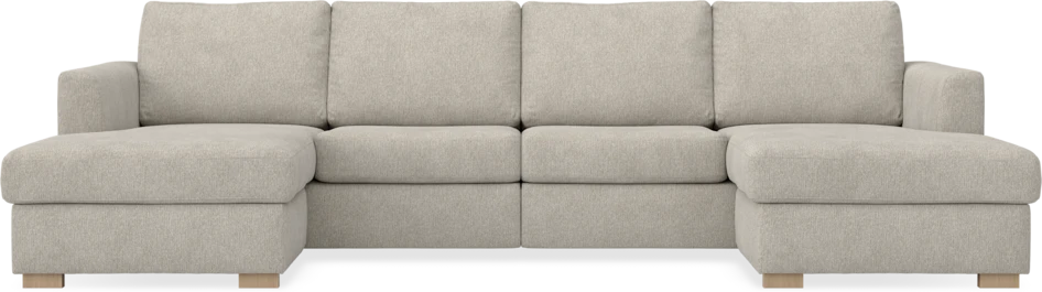 Friday - 2-sits soffa med två schäslonger - Beige