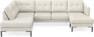 Rio - 3-sits soffa med divan vänster och schäslong höger - Vit