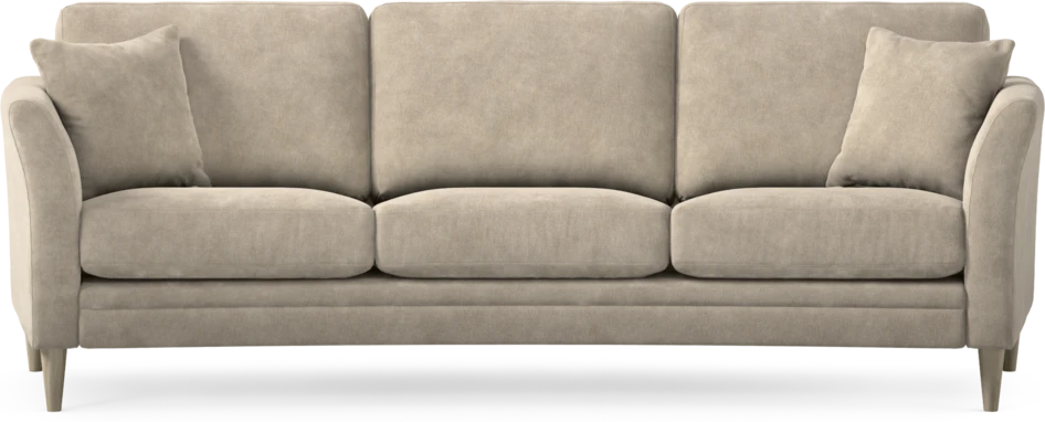 Eden - 3-sits soffa svängd - Beige