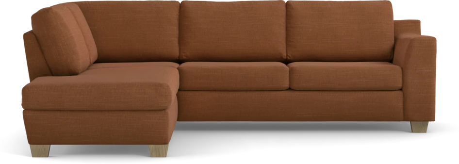 Friday - 2,5-sits soffa med divan vänster - Orange