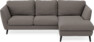 Madison Lux - 2-sits soffa med schäslong höger - Brun