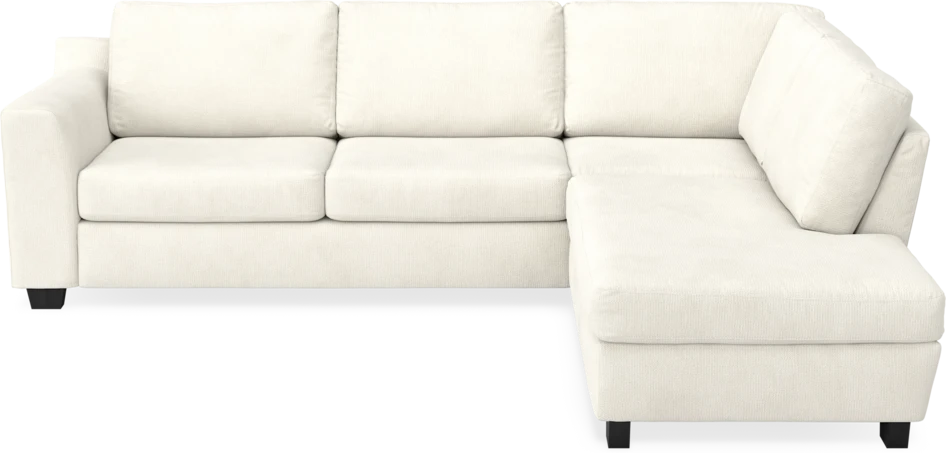Friday - 2,5-sits soffa med divan höger - Vit