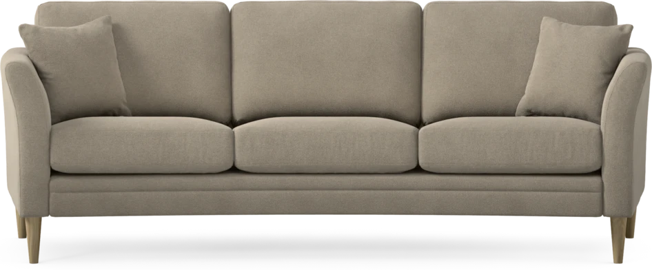 Eden - 3-sits soffa svängd - Beige