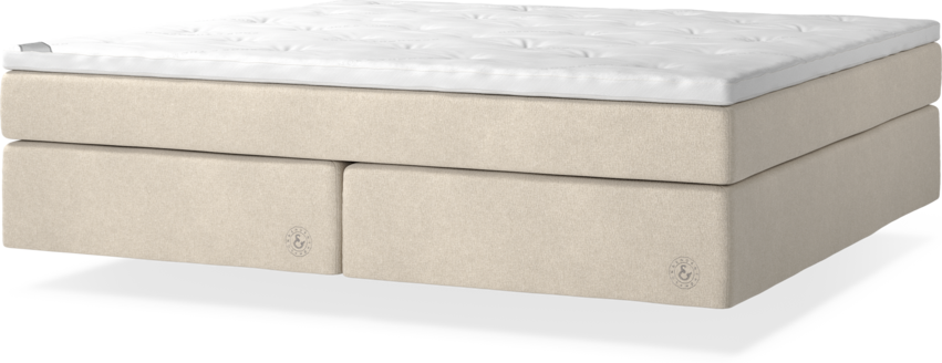 Cape Farewell Comfort - Kontinentalsäng, dubbelsäng med svävande utseende - Beige