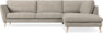 Madison Lux - 3-sits soffa med divan höger - Vit
