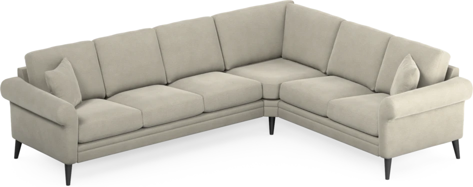 Eden - Hörnsoffa, 3+2-sits - Brun