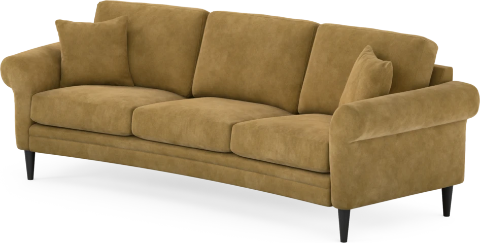 Eden - 3-sits soffa svängd - Gul