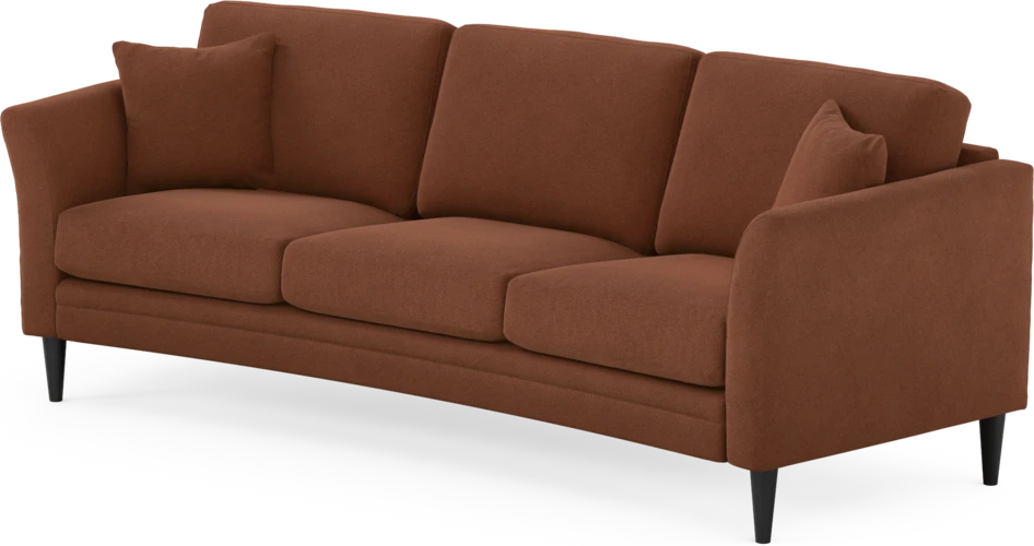 Eden - 3-sits soffa svängd - Orange