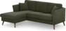 Eden - 2-sits soffa med schäslong - Grön