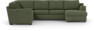 Friday - Hörnsoffa, 2+3-sits med schäslong höger - Grön