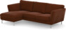 Madison Lux - 2-sits soffa med schäslong vänster - Orange