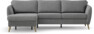 County - 3-sits soffa med flyttbar schäslong - Grå